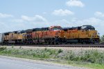 BNSF 3978 passes the yard crew